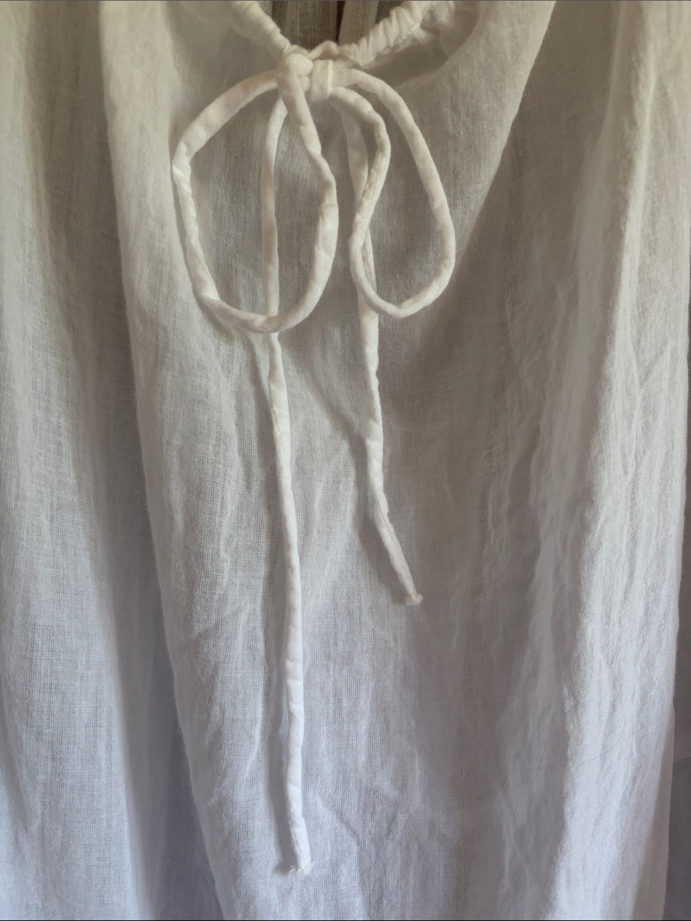 Free People White Lace-Trim Sleeveless Tunic - Picture 3 of 5